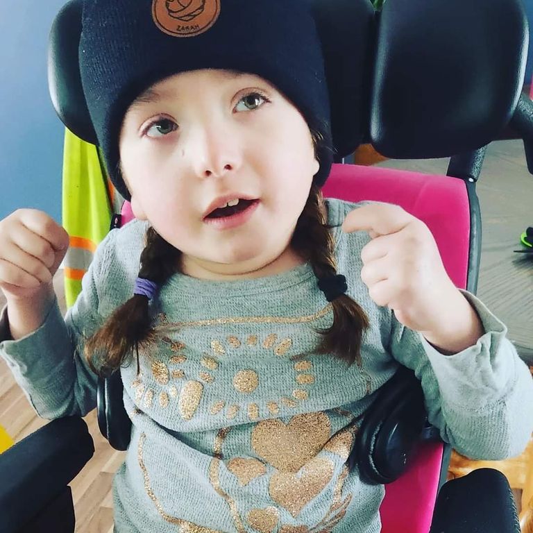 Child with Rett Syndrome named Zarah